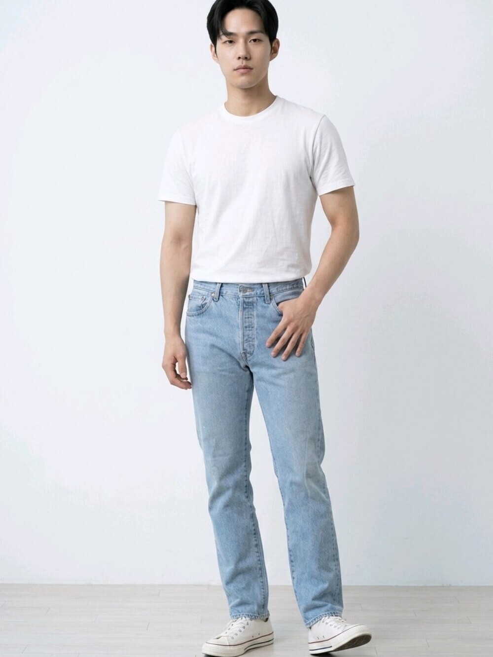 Levis 501 Faded Jeans Mens Sz 33x34 Button Fly Straight Leg Vintage